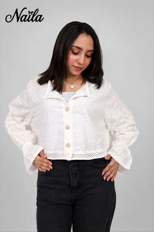 Naila Blanc Richelieu Jacket